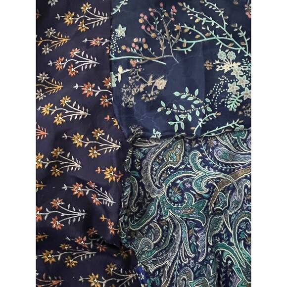 Lara Ethnics Bohemian Gypsy Hippie Satin Kimono Floral Paisley Maxi One Size - Picture 8 of 8